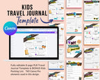 PLR Travel Journal for Kids - 9 Page Canva® Template