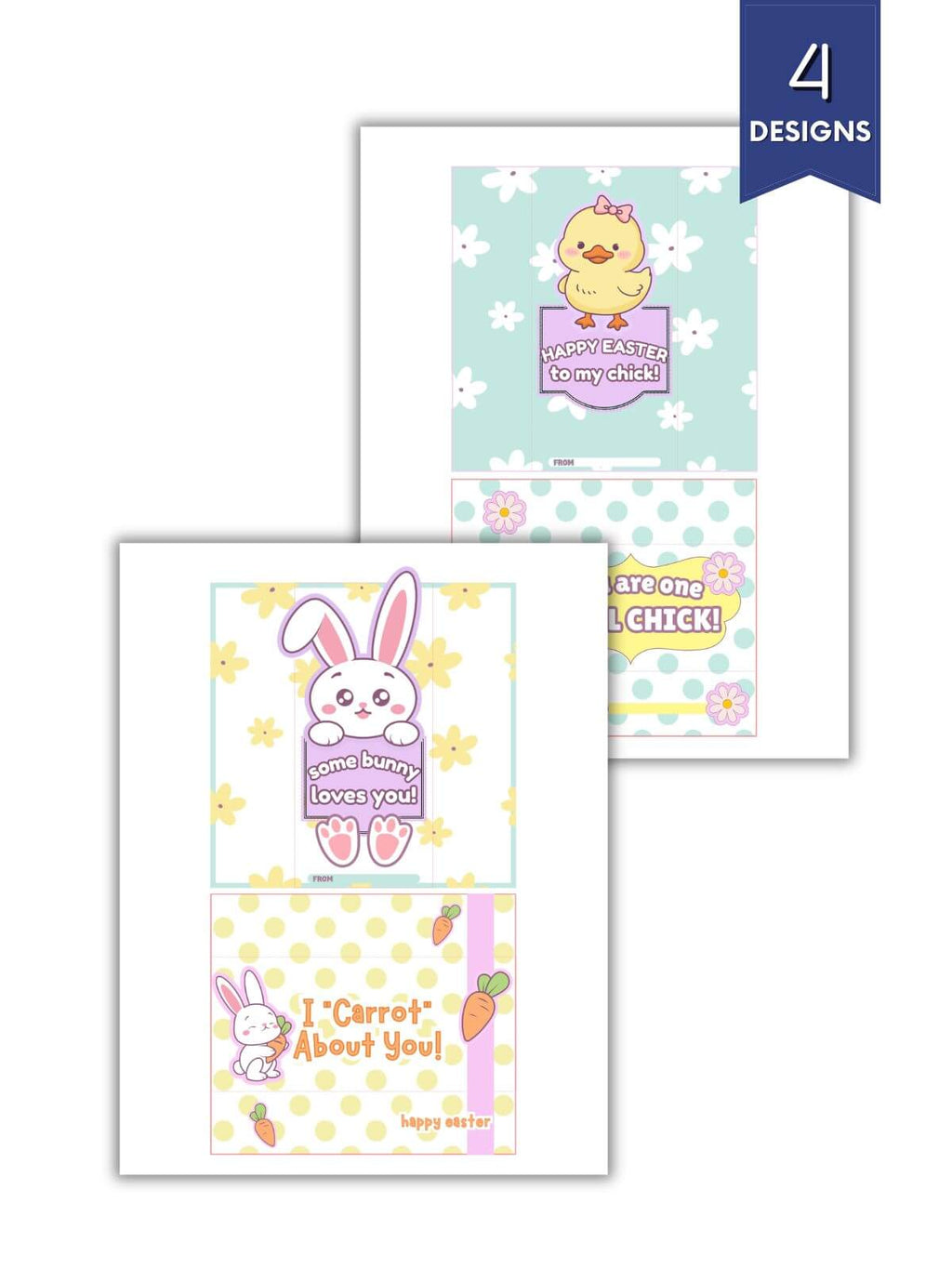 PLR Easter Chocolate Bar Wrappers -2 Page Canva® Template